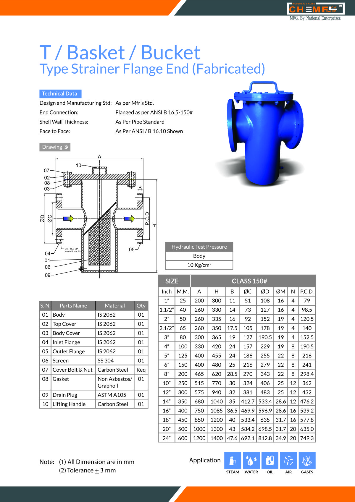 Gate valves flange end